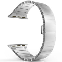 Load image into Gallery viewer, Stainless Steel strap for Apple Watch band 44 mm 40mm iWatch band 42mm/38mm Butterfly buckle Metal Bracelet Apple watch 5 4 3 21